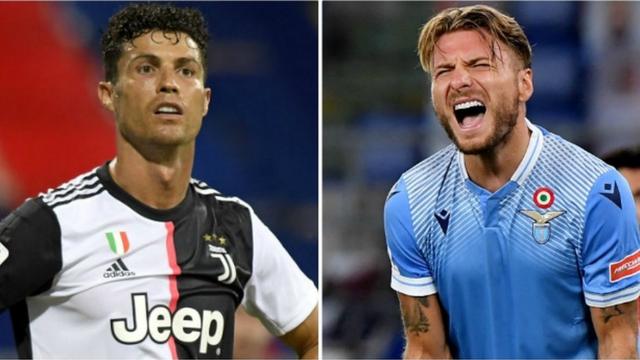 Cristiano Ronaldo yananiwe gutsinda Ciro Immobile asatira guca