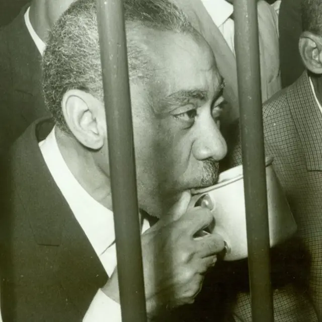 মিশরে বন্দীদশায় মুসলিম ব্রাদারহুডের তাত্ত্বিক নেতা সৈয়দ কুতব (১৯৬৫)