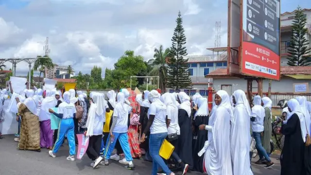 Mata masu zanga-zanga a kasar Ghana ranar 12 ga watan Oktoban 2019