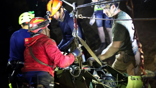 Operativo de rescate en la cueva de Tailandia