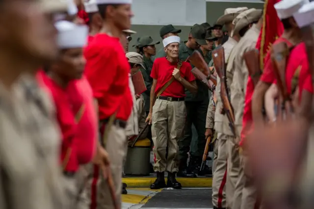 Miembros de la Milicia Nacional Bolivariana de Venezuela