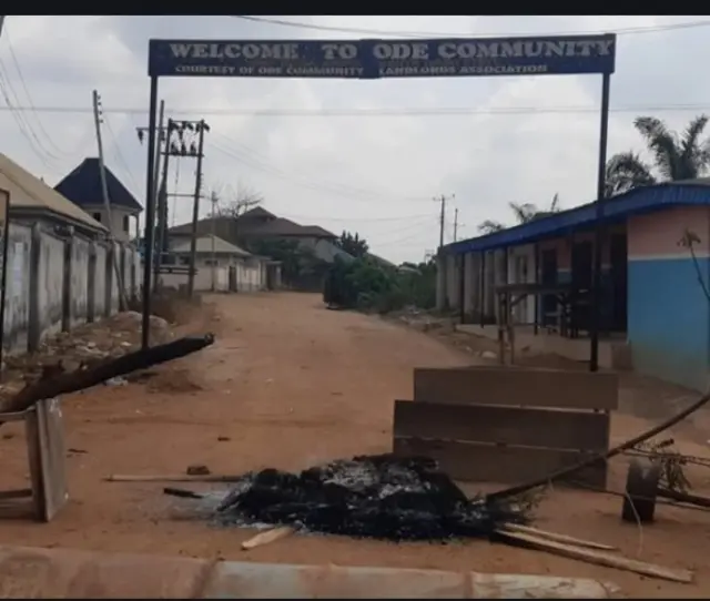 Ibudo ti wọn da ina si