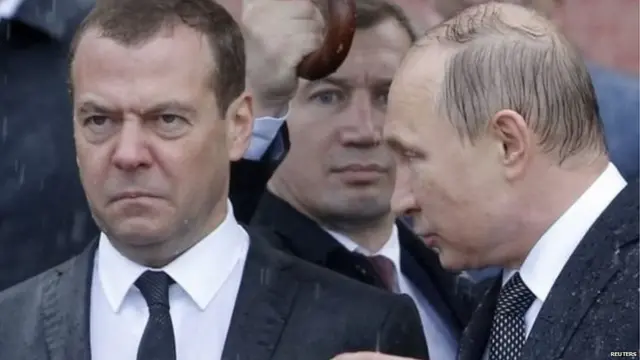 दिमित्री मेदवेदेव राष्ट्रपति पुतिन के साथ