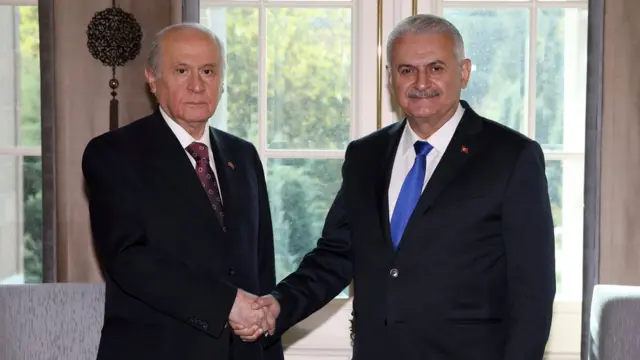 MHP Genel Başkanı Devlet Bahçeli ve Başbakan Binali Yıldırım