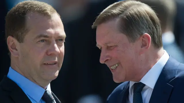 Сергей Иванов и Дмитрий Медведев