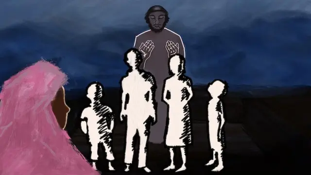 Putra Khadiza memimpin pemakaman mereka yang meninggal di kapal.