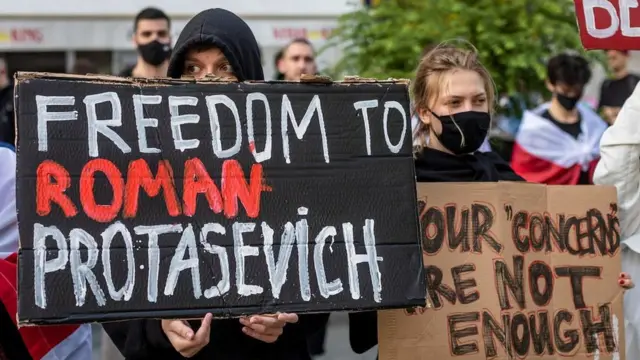 Акция в поддержку Романа Протасевича в Польше
