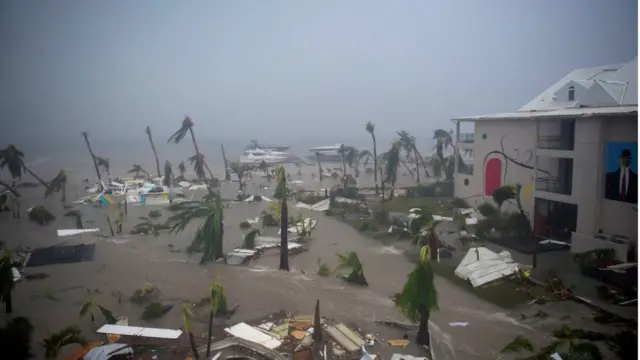 Irma, badai, Karibia