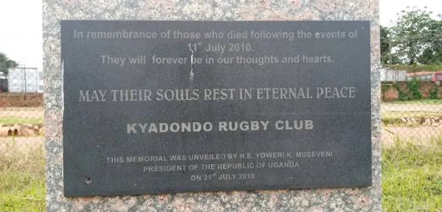 Miaka 10 ya mashambilio ya kigaidi kampala