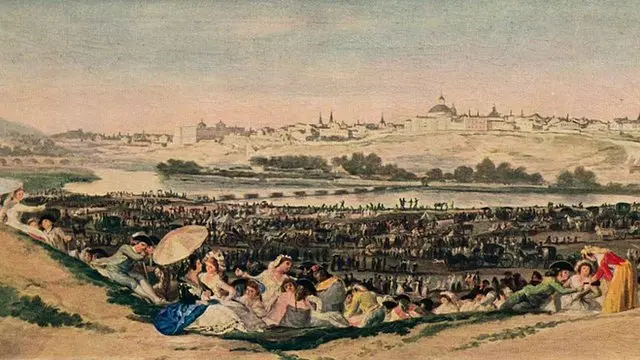 "La pradera de San Isidro", cuadro de Francisco de Goya