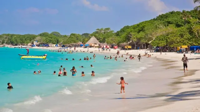 Una playa colombiana
