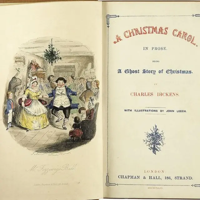 Титульный лист первого издания "Рождественской песни в прозк"