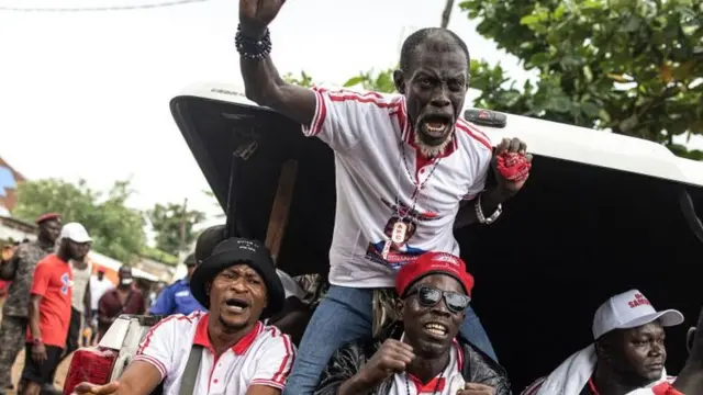 Opposition All peoples Congress (APC) supporters