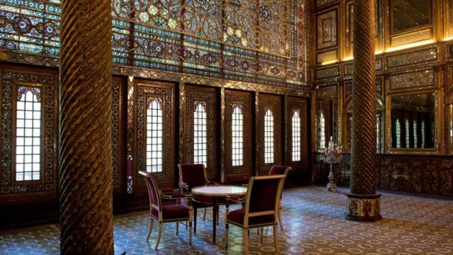 Sala interior del Palacio de Golestán.