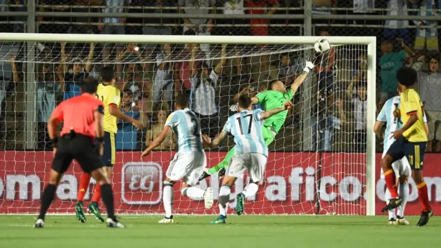 Colombia recibió un duro golpe frente a Argentina