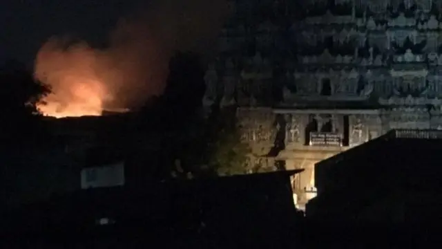 மீனாட்சியம்மன் கோயில் தீ விபத்து