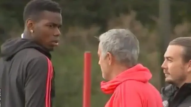 Tazama pogba alivyozozana na Mourinho