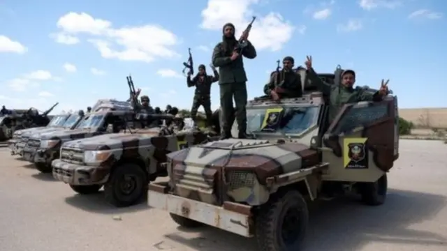 مسلحون من الجيش الوطني الليبي