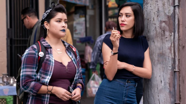 Actrices de "Vida" en el plató