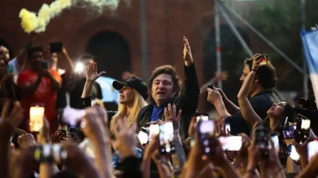 Milei na političkom skupu