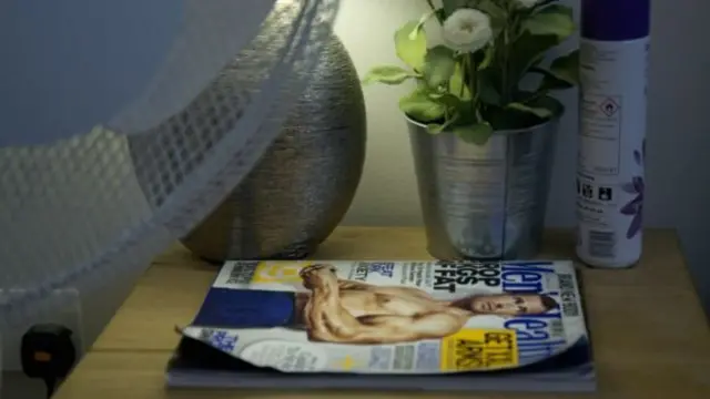 床头的男性健康杂志