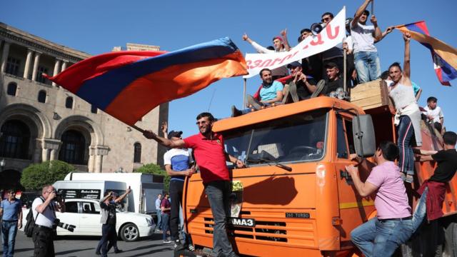 Демонстрация в Ереване