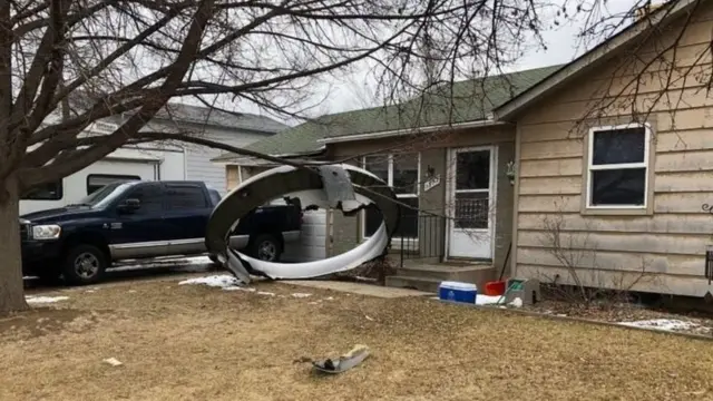 ਹਾਦਸੇ ਵਾਲੇ ਜਹਾਜ਼ ਦਾ ਮਲਬਾ