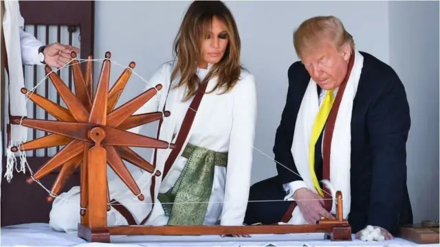 మెలానియా, ట్రంప్ (#TrumpInIndiaBBC Live)