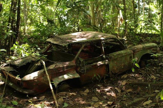 Descubre la curiosa historia de esta colección de coches abandonados