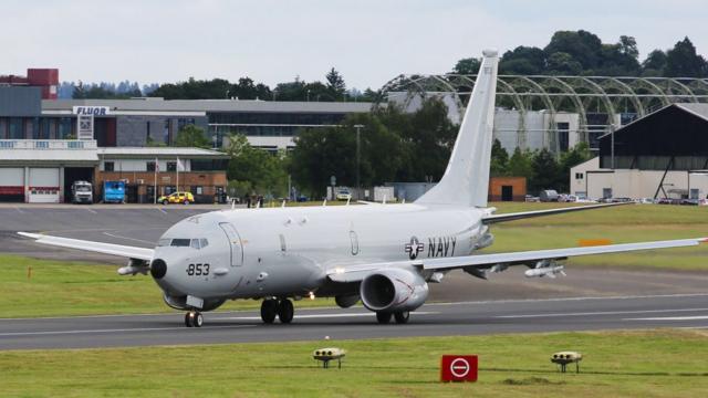 新西兰将购买四架P-8A巡逻机，图为美国海军的同型号飞机。