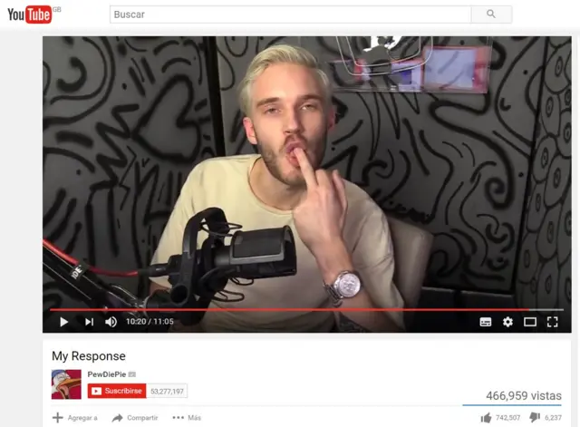 Felix Kjellberg en su video de respuesta a las acusaciones de antisemitismo