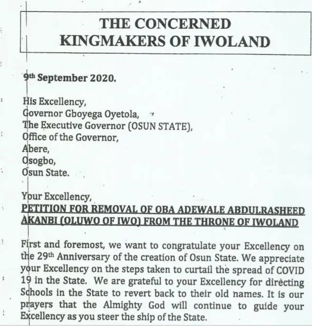 Ìlú fẹ́milóye ni Ọba Abdulrasheed Akanbi- Ẹgbẹ̀ Báálẹ̀ Iwo