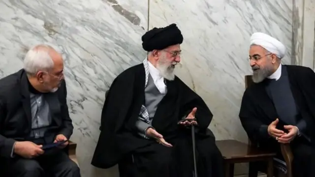 روحانی، خامنه ای و ظریف