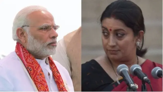 મોદી અને સ્મૃતિ ઇરાની