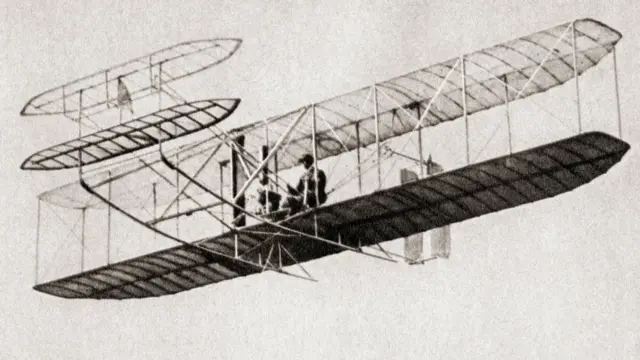 "Máquina que vuela" de los hermanos Wright .