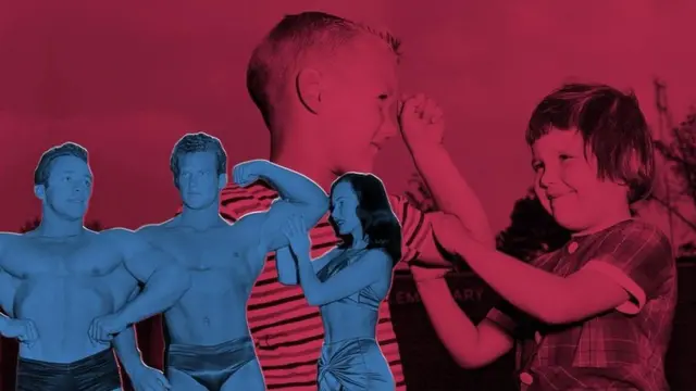 أطفال وشباب مفتولو العضلات