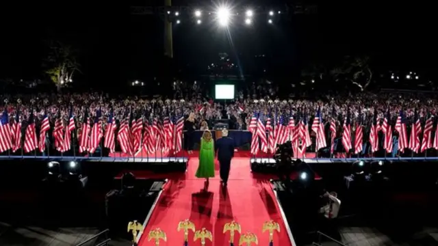 Trump yavugiye ijambo imbere ya White House