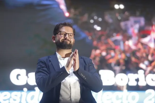 Gabriel Boric, presidente electo de Chile el 19 de diciembre de 2021 en Santiago.