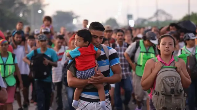 Migrantes en 2018 en México.