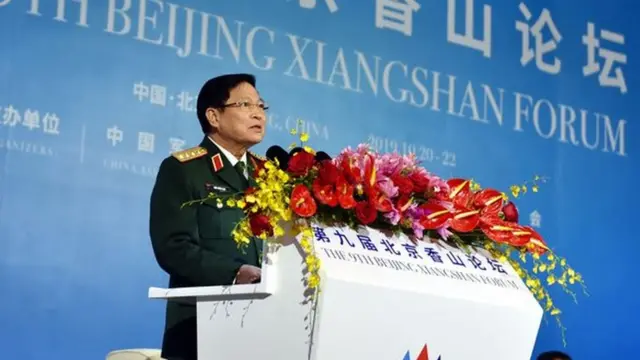 Bộ trưởng Quốc phòng Việt Nam phát biểu tại Diễn đàn Hương Sơn hôm 21/10