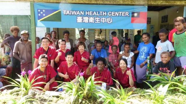 位于所罗门都的台湾卫生中心,长年派遣医师为所罗门群岛居民提供医疗服务。