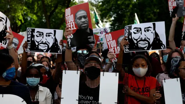Protestas del movimiento Black Lives Matter en San Antonio, Estados Unidos.