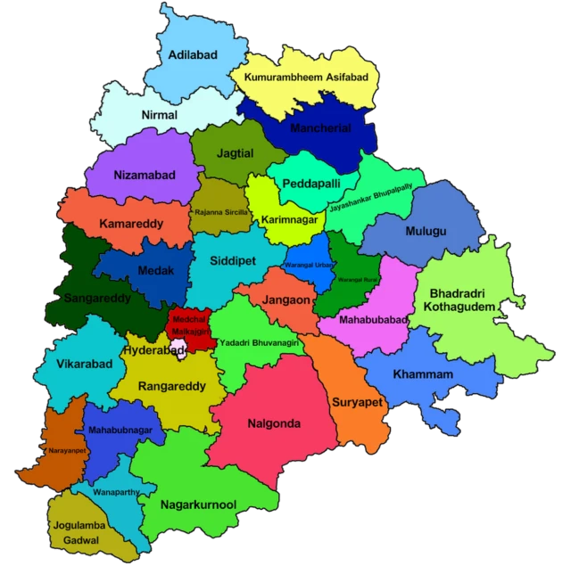 తెలంగాణ జిల్లాలు