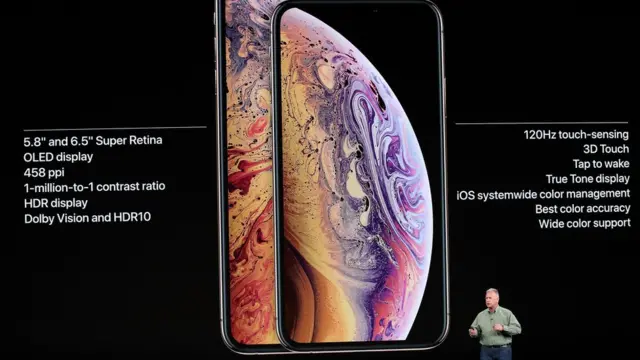 Di new iPhones go get two sizes of 5,8-inch and 6.5-inch screen.