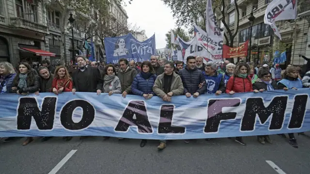 Protesta en Argentina