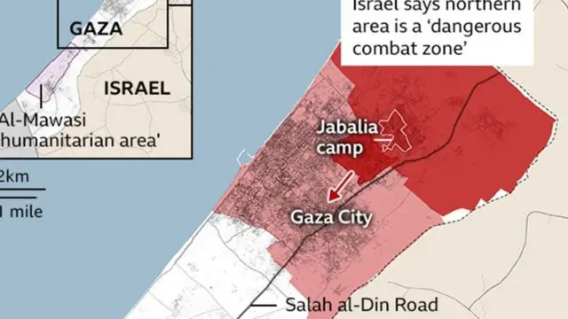 QM ayaa sheegtay in ku dhawaad 50,000 oo qof ay u qaxeen magaalada Gaza iyo qeybo kale oo ka tirsan waqooyiga dalkaasi