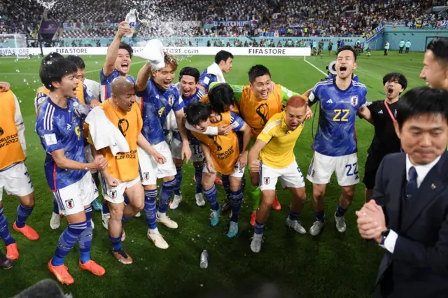 শেষ পর্যন্ত এই আনন্দ টিকে রইলো, জাপান জার্মানিকে হারিয়ে দিল।