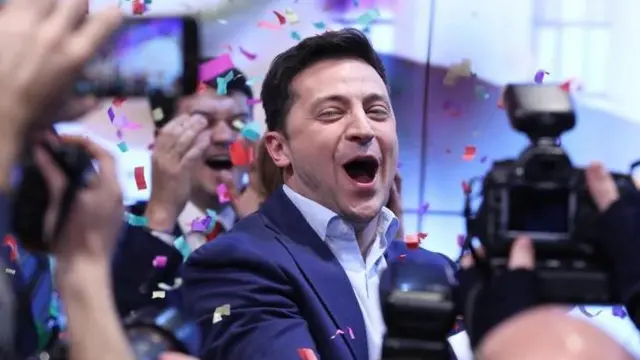 زمانی که زلنسکی اعلام کرد در انتخابات ریاست جمهوری ۲۰۱۹ اوکراین نامزد خواهد شد، یک کمدین بود