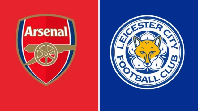 የአርሰናል እና ሌስተር መለያ አርማ 