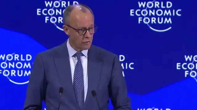 Германия канцлери Фридрих Мерц бугун Давосда сўзлашаётган дунё етакчилари қаторида.